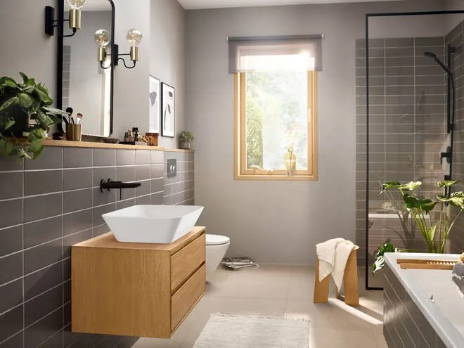 Hansgrohe Rebris E, umývadlová batéria pod omietku, 2-otvorová inštalácia, čierna matná, HAN-72568670