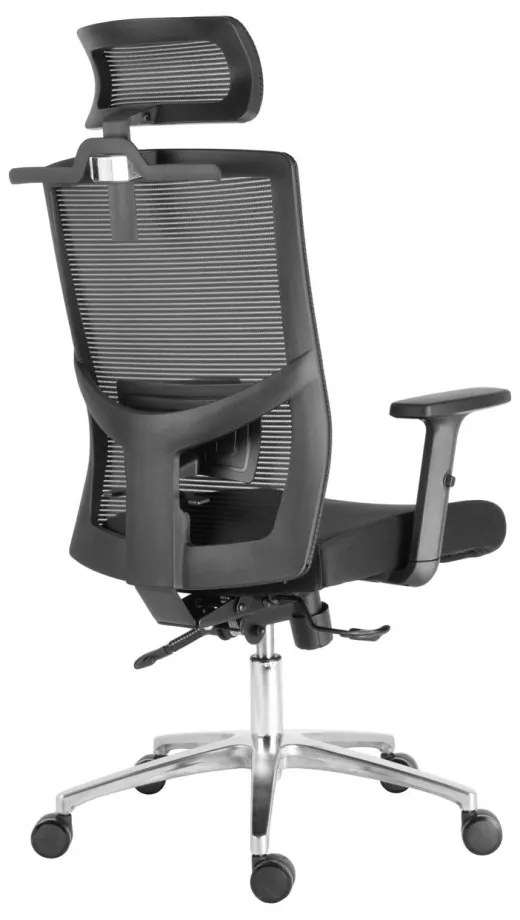 Kancelárska ergonomická stolička Neoseat GRANDINI — čierna, nosnosť 150 kg