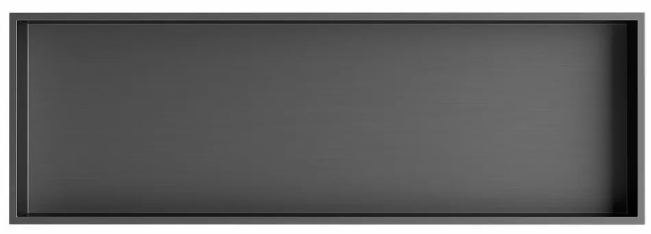 POLYSAN 1301-82B Inserta zapustená polica do obkladu 81 x 27 cm, nehrdz. oceľ, antracit