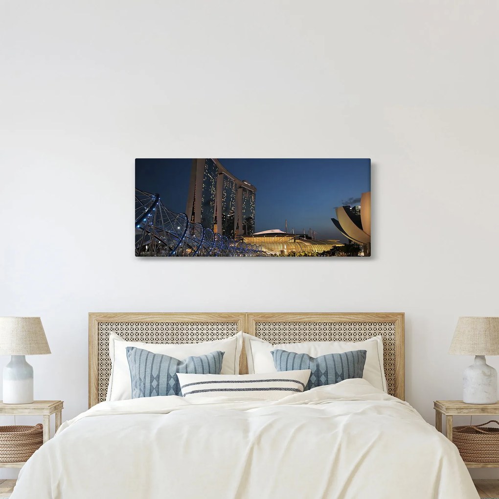 Obraz modernej metropoly (120x50 cm)