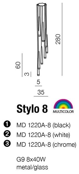 AZzardo Stylo 8 AZ0257 Farba: Čierna