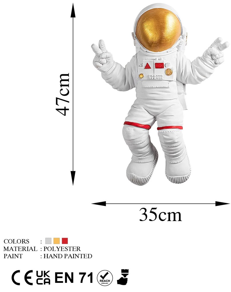 Peace Sign Astronaut - 1