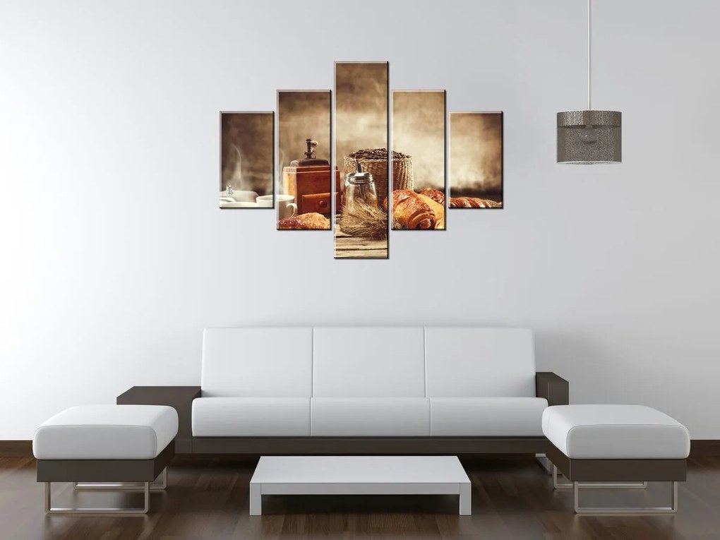 Gario Obraz na plátne Chutné raňajky - 5 dielny Rozmery: 100 x 63 cm