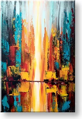 Maľovaný obraz na stenu ABSTRAKT 1 dielny YOBATAB002E1