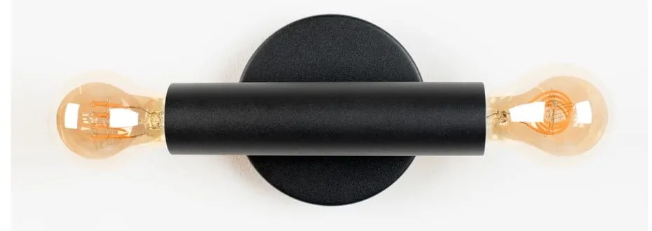 Čierne nástenné svietidlo Hawk - Zuiver