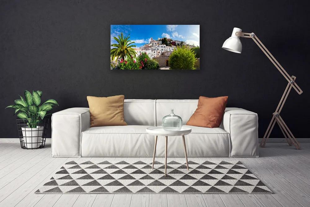 Obraz Canvas Mesto palma krajina 140x70 cm