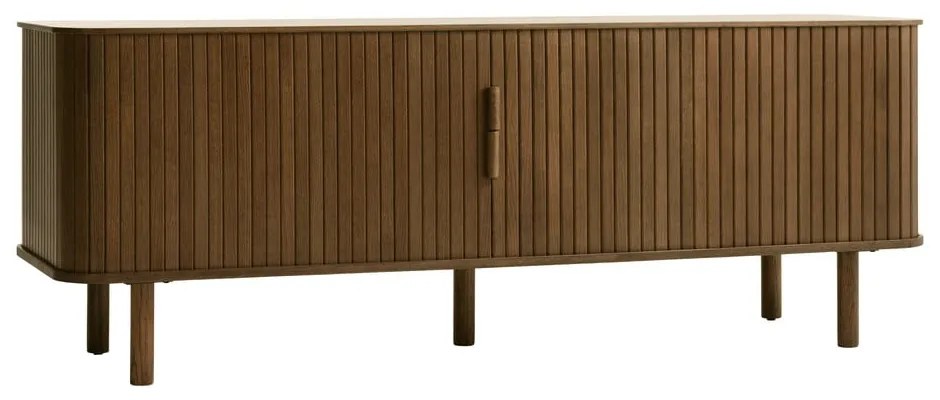 Hnedý TV stolík v dekore duba 56x160 cm Cavo – Unique Furniture