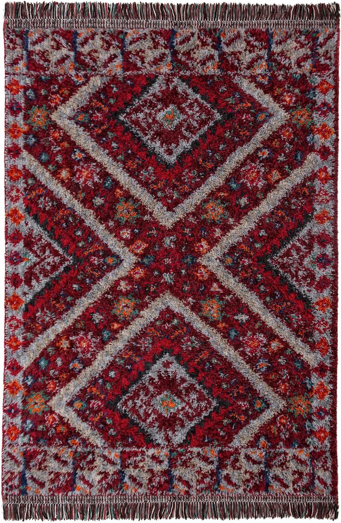 XXXLutz KOBEREC S VYSOKÝM VLASOM, 133/190 cm červená Flair Rugs - Online Only bytové doplnky - 003165048401