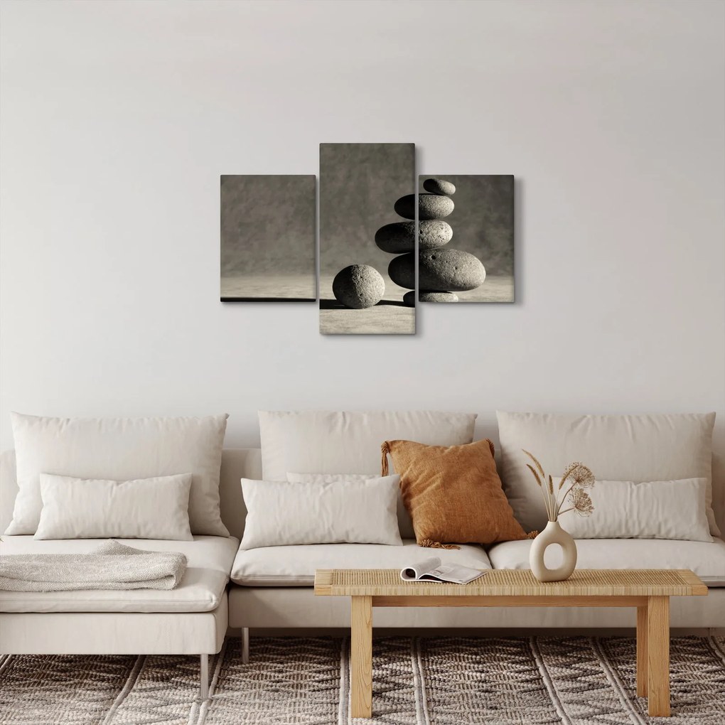 Obraz - Šedé kamene (90x60 cm)