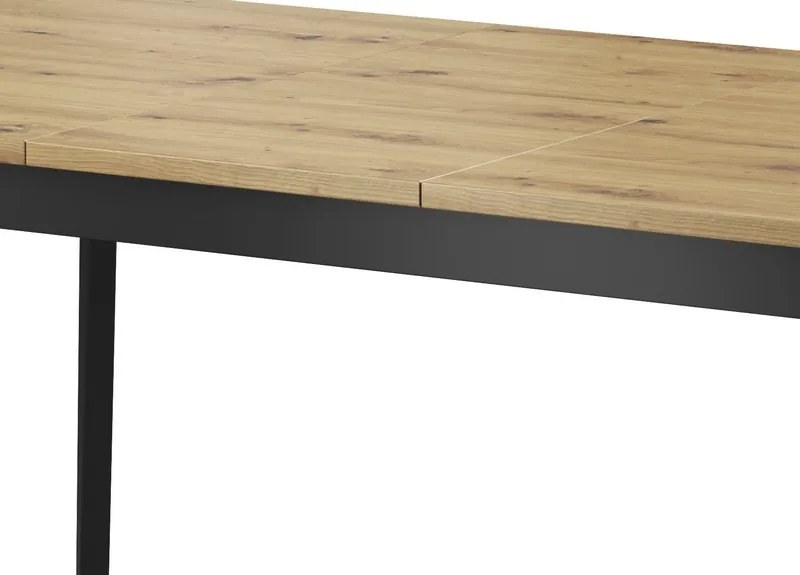 Rozkladací jedálenský stôl Nordi 140x80 cm, dub artisan