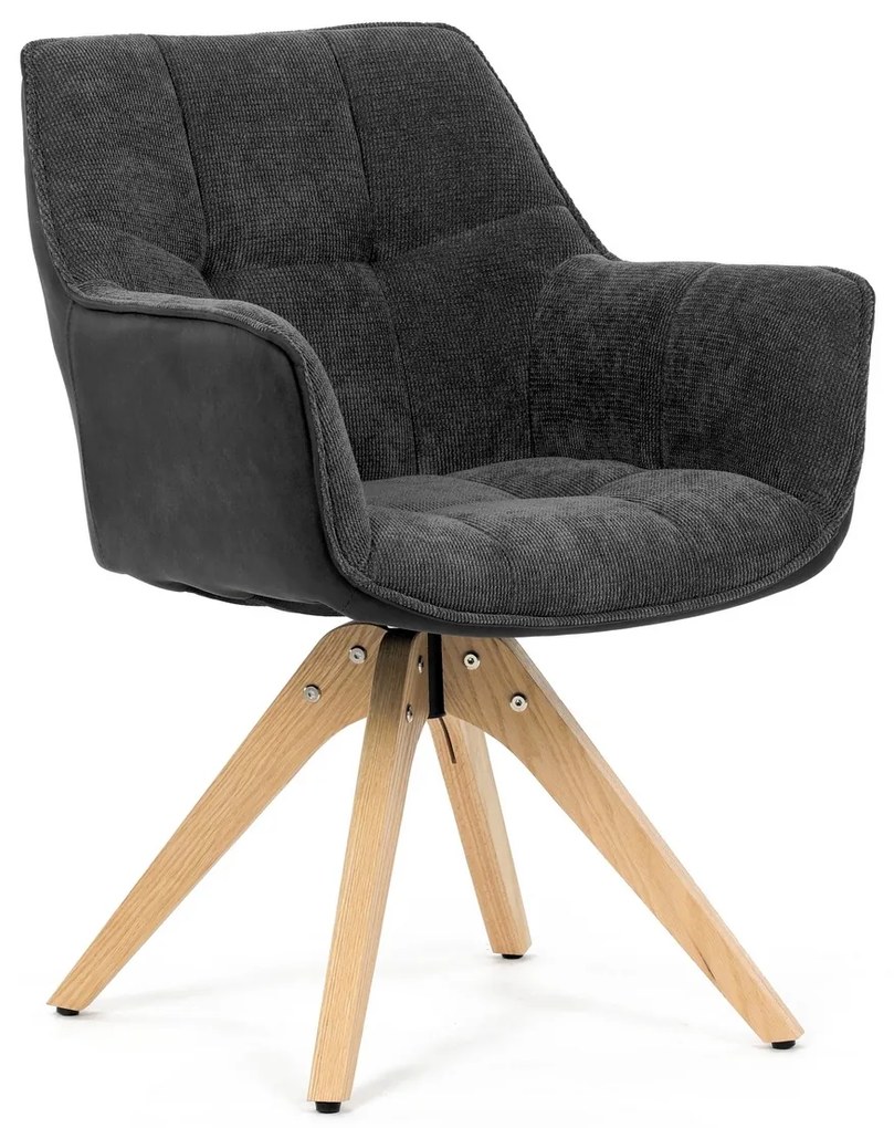 Sada jedálenských stoličiek HC-D7180 GREY2, 2 ks