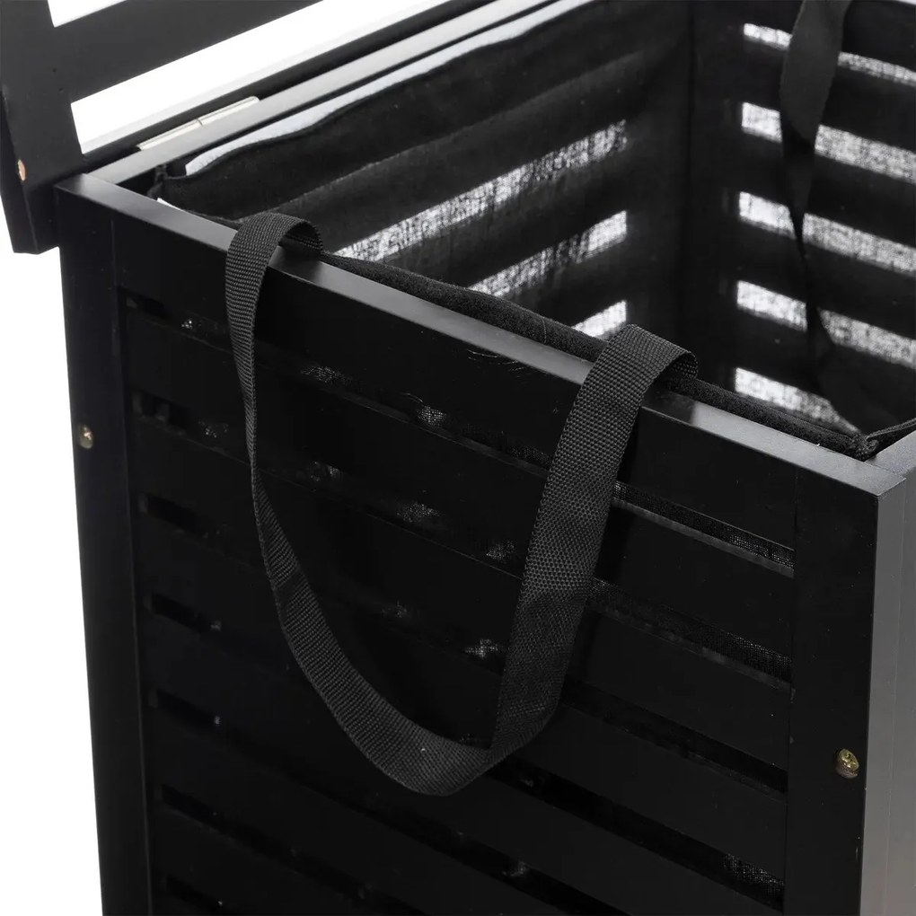 Kôš na bielizeň Sicela Black 65 l