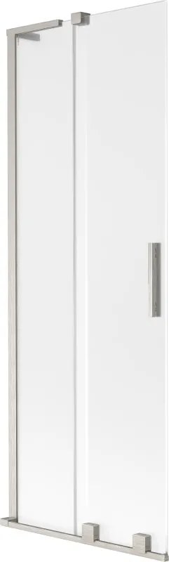 Mexen Velar L, 2-krídlová posuvná vaňová zástena 70 x 150 cm, 8mm sklo námraza, brúsená oceľ, 896-070-003-31-97