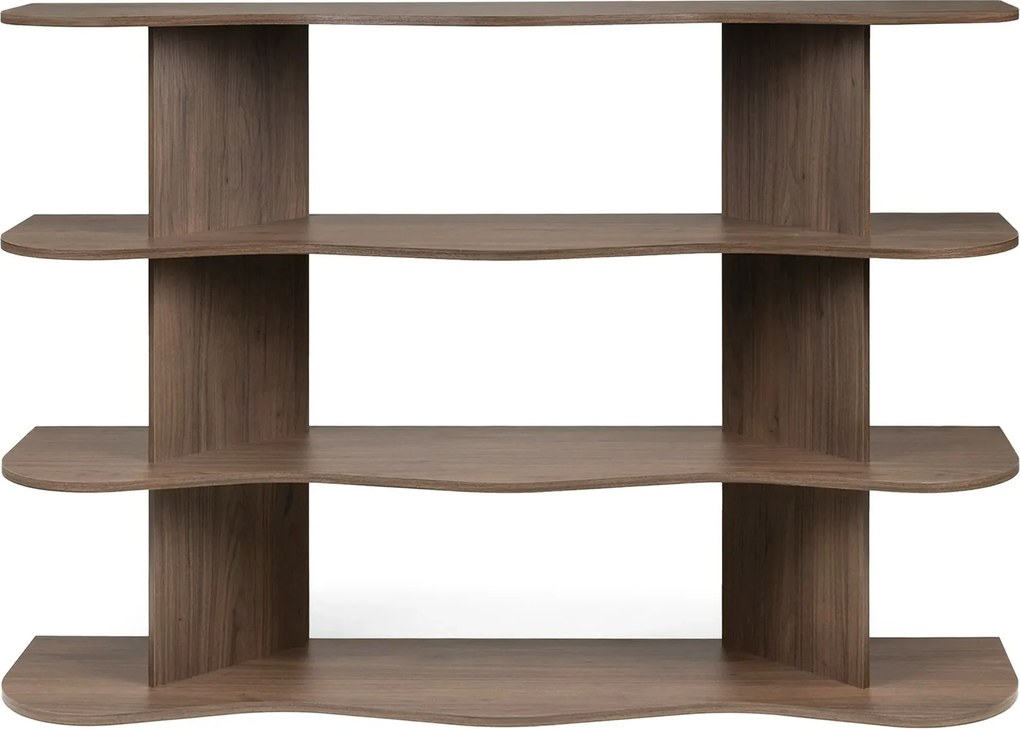 Nízká knihovna Rheo 160 cm ořech Villa