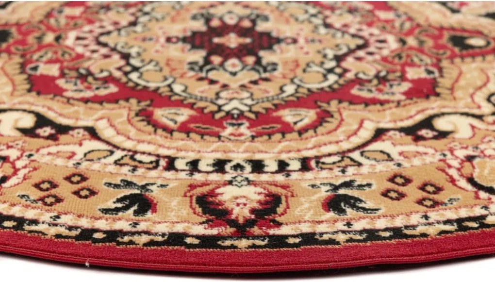 TA Koberec E951A ČERVENÉ ATLASOVÉ KOLESO Rozmer: 200x200 cm