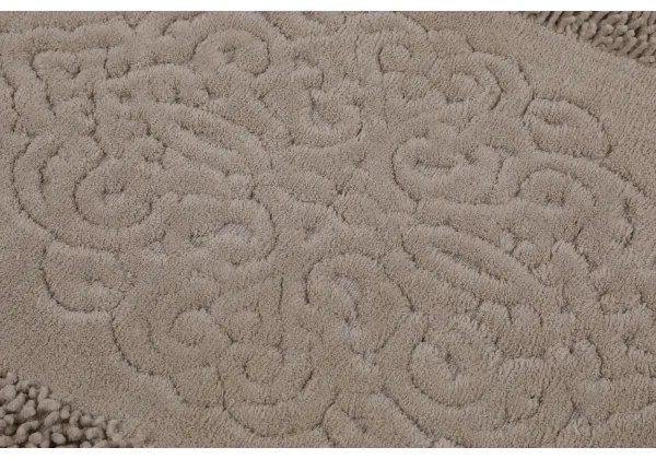 SADA 2x Kúpeľňová predložka PIANTE 60/100 cm hnedá