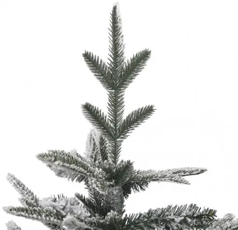 vidaXL Umelý vianočný stromček s LED a vločkami snehu 180 cm PVC a PE-