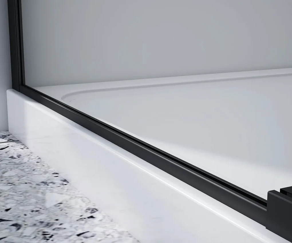 Gelco Gelco, DRAGON BLACK sprchové dvere 1300mm, číre sklo, GD4613B