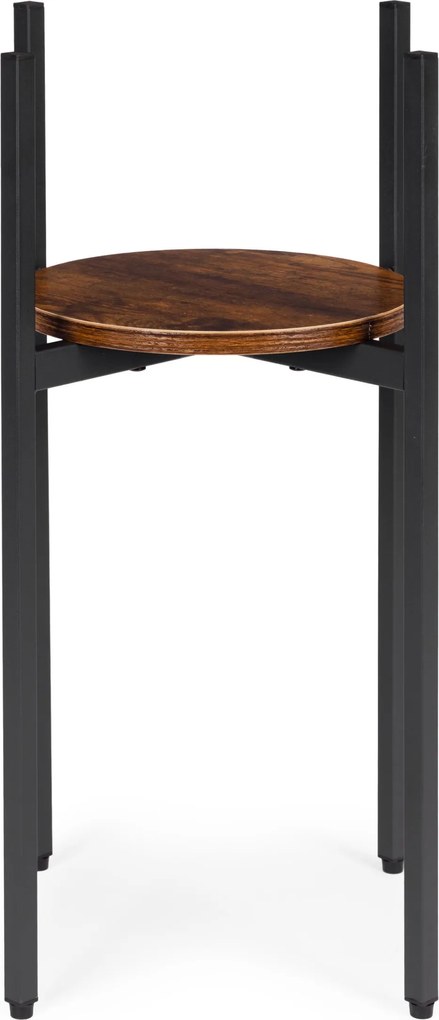 Stojan na květiny THEO 61,5x30 cm černý/hnědý