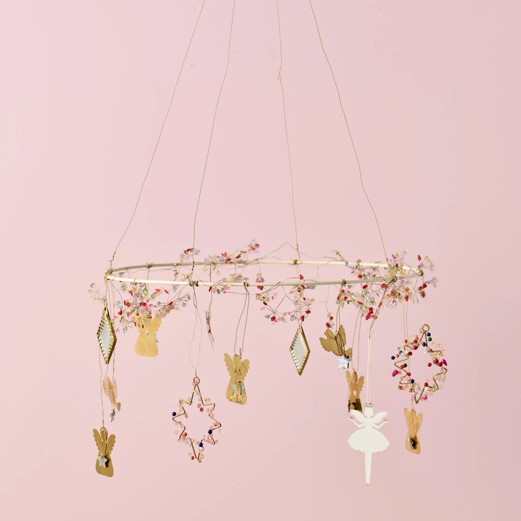 Ib Laursen Dekoratívna girlanda Coloured Beads 180 cm