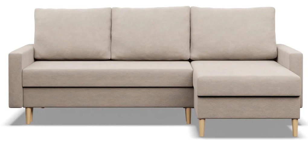 Rohová rozkladacia sedacia súprava ETNA Pravá Béžová