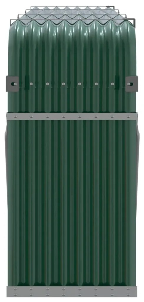 Držiak na polená zelený 234x45x100 cm pozinkovaná oceľ