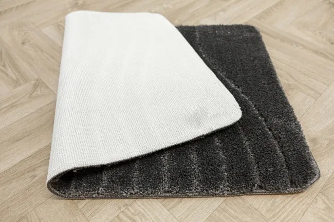 Kúpeľňový koberček Sara čierny, vlny