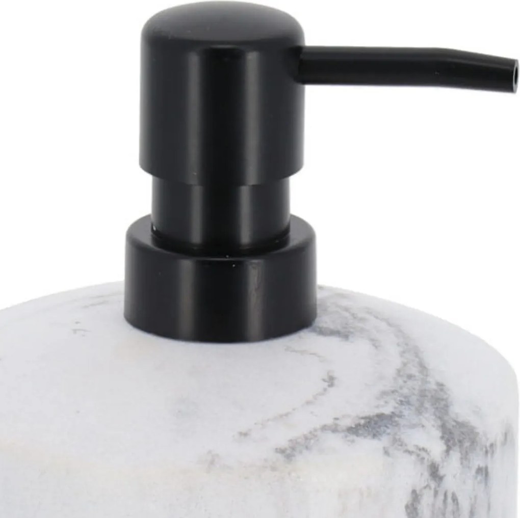 Dávkovač mydla Vena Marble, biela/s čiernymi prvkami, 175 ml