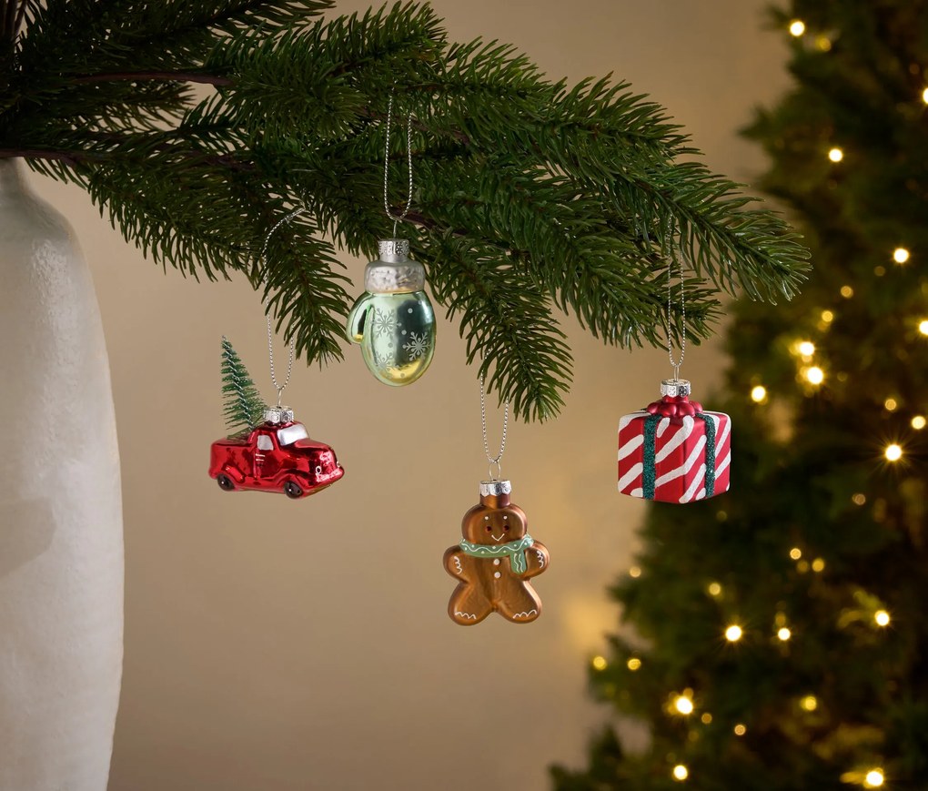Vianočné prívesky, 4 ks