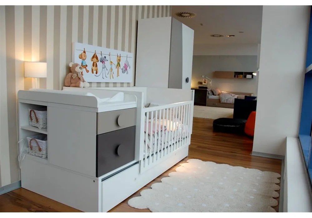 Béžový prateľný ručne tkaný bavlnený detský koberec 120x160 cm Biscuit Beige – Lorena Canals