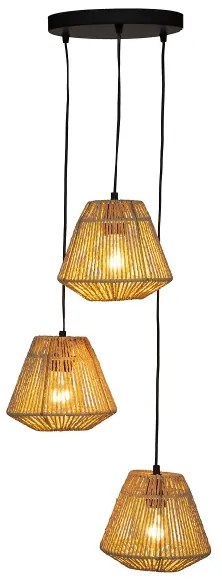 Atmosphera - Luster na lanku JILY 3xE27/40W/230V juta