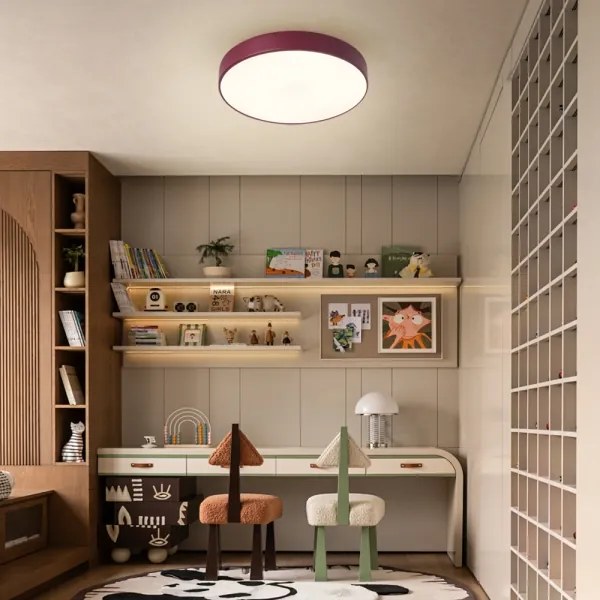 BRILAGI-LED stmievateľné stropné svietidlo POOL LED/48W/230V 3000-6000K 40 cm bordová+DO