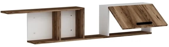 Nástenná polica NEWRA 35x150 cm hnedá