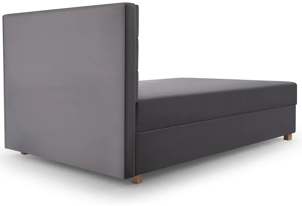 Jednolôžková posteľ 120 cm Picasso II (sivá) (s úl. priestorom a matracom) . Akcia -12%. Vlastná spoľahlivá doprava až k Vám domov. 1071512