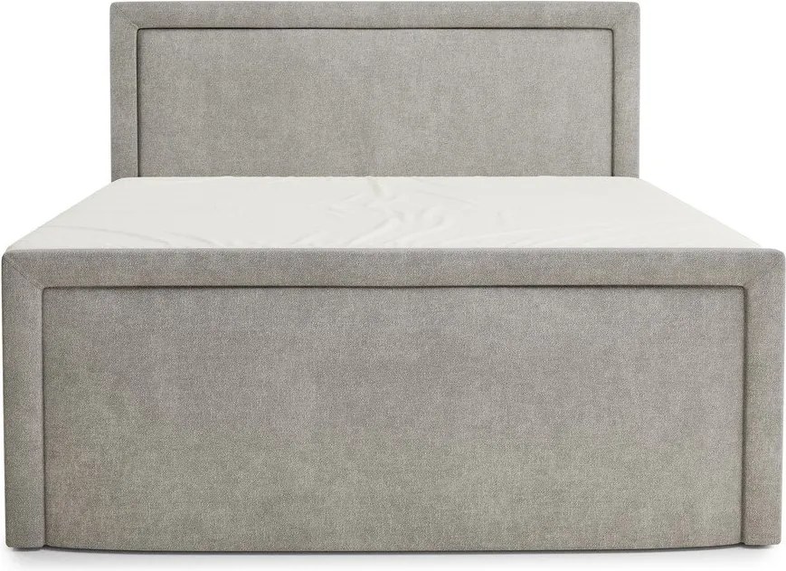 Sivobéžová boxspring posteľ s úložným priestorom 180x200 cm Fresco – Maison de Rêve