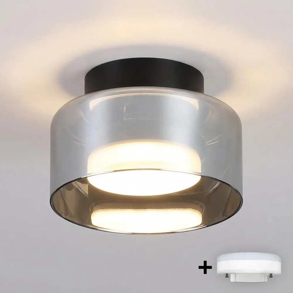 BRILAGI - LED RGB stmievateľné bodové svietidlo AURA LUX 1xGX53/14W/230V Wi-Fi Tuya čierna/dymová
