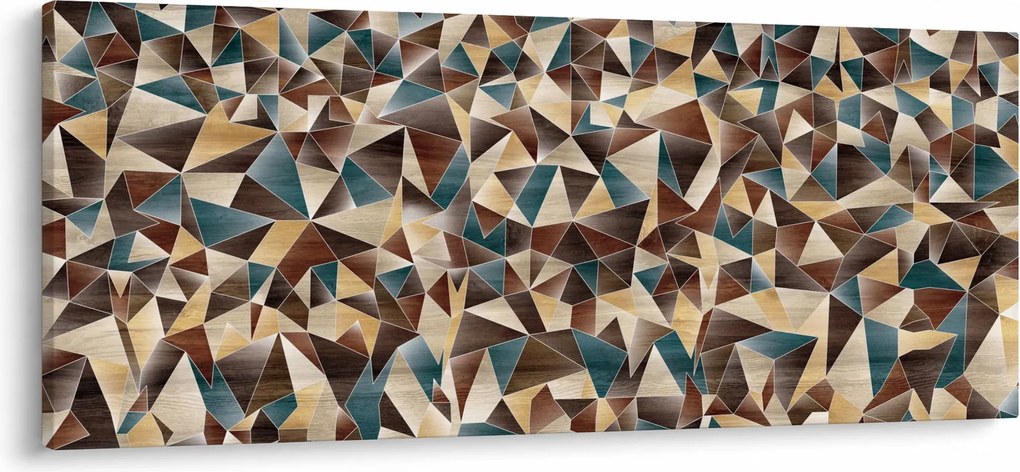 Obraz z trojuholníkov (120x50 cm)