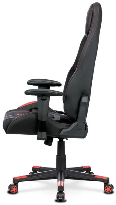 BONTEC Herné kreslo, hojdací mechanizmus, čierna látka, KA-F07 RED Farba: Čierna