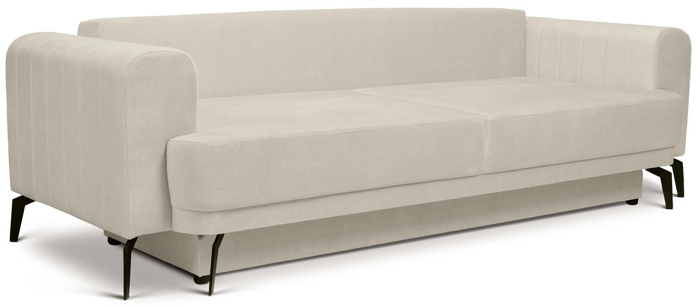 Rozkladacia pohovka Luzano - krémový velúr Vogue 1