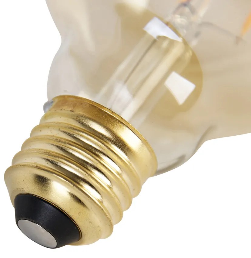 Sada 5 stmievateľných LED žiaroviek E27 s 3-stupňovým stmievaním G95 Goldline 5W 530lm 2200K