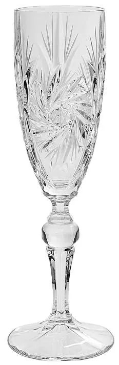 Bohemia Jihlava brúsené poháre na sekt Pinwheel 180 ml 6 ks