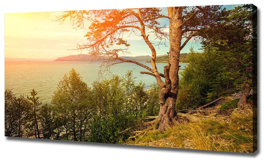 Foto obraz na plátne Jazero škandinávia pl-oc-120x60-f-121778519
