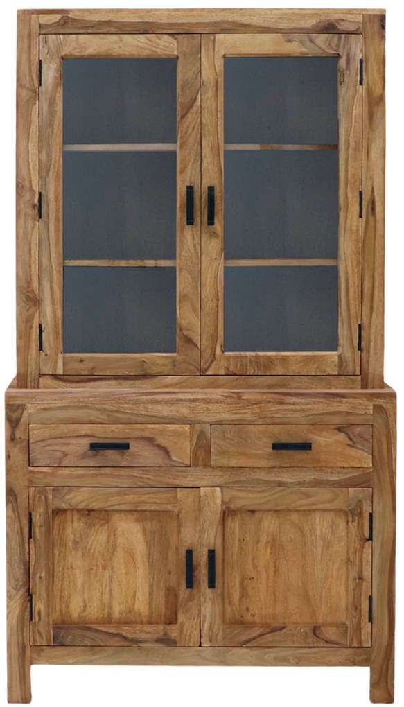 furniture-nabytek.cz - Vitrína z masívu z dreva palisander 100x180x50