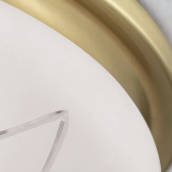 Orion DL 7-791/37 - Stropné svietidlo PORTO 2xE27/40W/230V pr. 37 cm zlatá