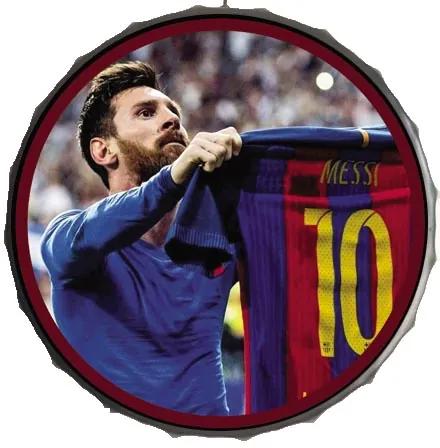 Ceduľa vrchnák Barcelona Messi