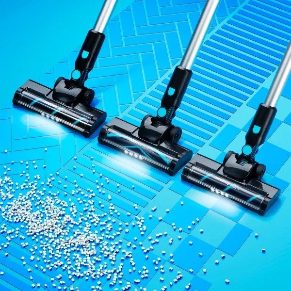 Niceboy ION Hurricane H5 Plus- Bezdrôtový tyčový vysávač 2v1 140W/2200 mAh čierna