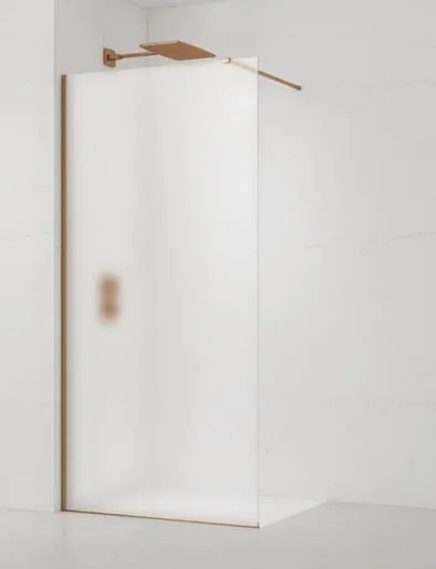 Sprchová zástena SAT Walk-in 120 cm brúsený rose gold SATBWI120MSPRRG