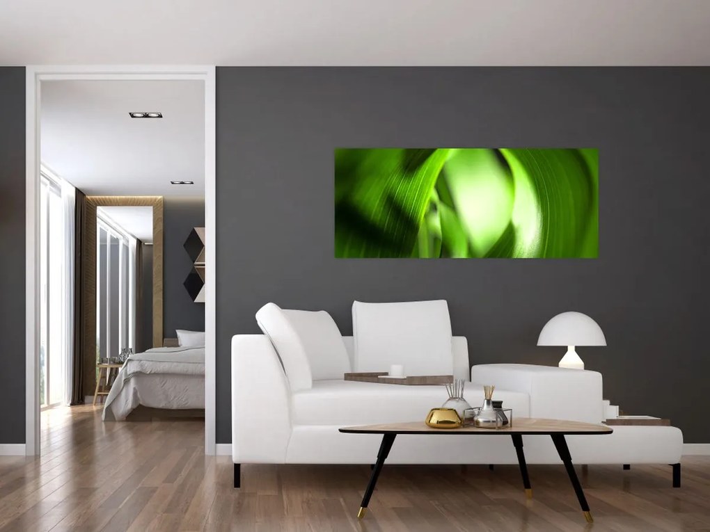 Obraz - Steblo trávy (120x50 cm)
