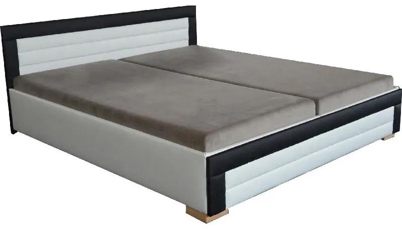 Manželská posteľ 160 cm Janette (s pružinovými matracmi). Vlastná spoľahlivá doprava až k Vám domov. 774192