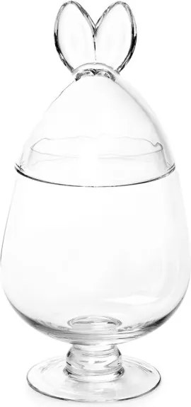 Podnos PRATA so skleneným vekom v tvare zajačích uší 845050